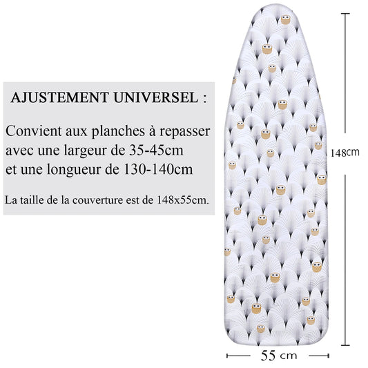 148x55cm Ironing Board Cover Large Ironing Cover Ironing Board Protective Non-slip Thick Colorful for Home Cleaner