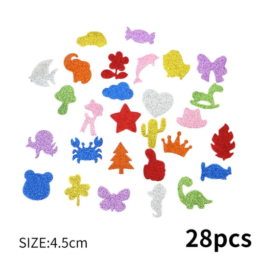EMWSJW Glitter Foam Paper Set - Non-Toxic & Versatile Craft Material