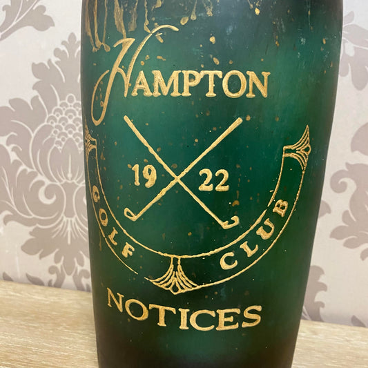 15" GLASS DECORATIVE VASE/BOTTLE