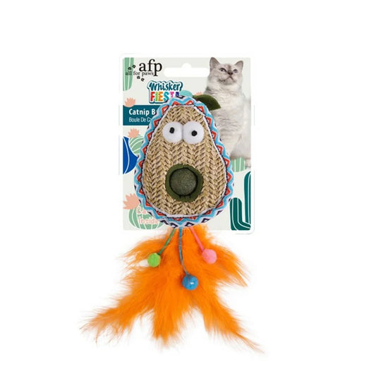 All For Paws Whisker Fiesta Catnip Ball Avocado | Luxury Home Accessories | Heulog Glow