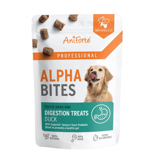 Alpha Bites Digestion 90% duck with live probiotics & fibre | Luxury Home Accessories | Heulog Glow