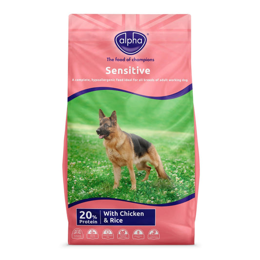 Alpha Sensitive with Chicken & Rice 15kg | Luxury Home Accessories | Heulog Glow