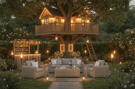 Amalfi Collection Outdoor Five Seater Set | Luxury Home Accessories | Heulog Glow