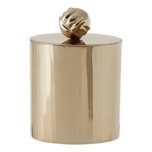 Amreli Vertical Textured Metallic Gold Finish Small Trinket Box | Luxury Home Accessories | Heulog Glow