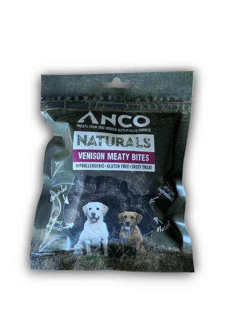 Anco Naturals Venison Meaty Bites BULK DEAL 12x85g | Luxury Home Accessories | Heulog Glow