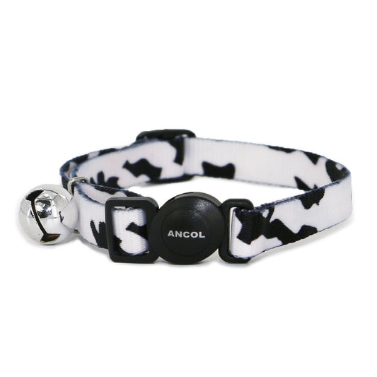 Ancol Cat Camouflage Safe Collar Blk/Wht | Luxury Home Accessories | Heulog Glow