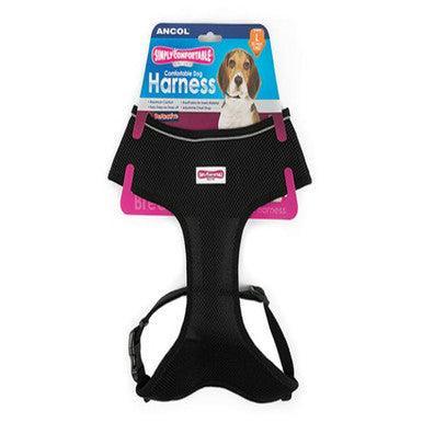 Ancol Comfort Mesh Harness Black Small 34-45cm | Luxury Home Accessories | Heulog Glow