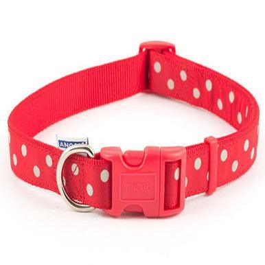 Ancol Nylon Vintage Polka Dot Adj Collar Rd 45-70cm | Luxury Home Accessories | Heulog Glow