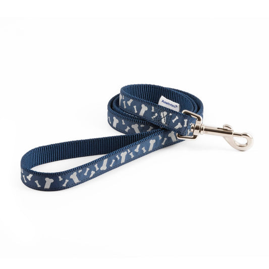 Ancol Paw'n'Bone Refl Lead Blue S 1-9 | Luxury Home Accessories | Heulog Glow