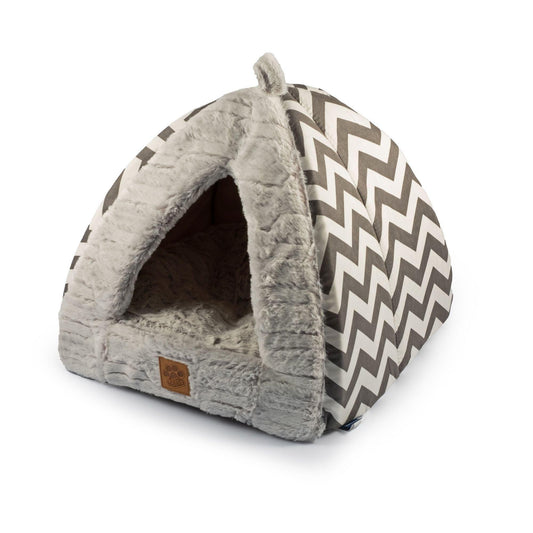Ancol Plush Pyramid Cat Bed | Luxury Home Accessories | Heulog Glow