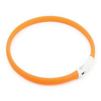Ancol Rechargeable Flashing Band Orange 58cm | Luxury Home Accessories | Heulog Glow