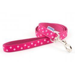 Ancol Vintage Polka Lead Raspberry, 1.9x100cm | Luxury Home Accessories | Heulog Glow