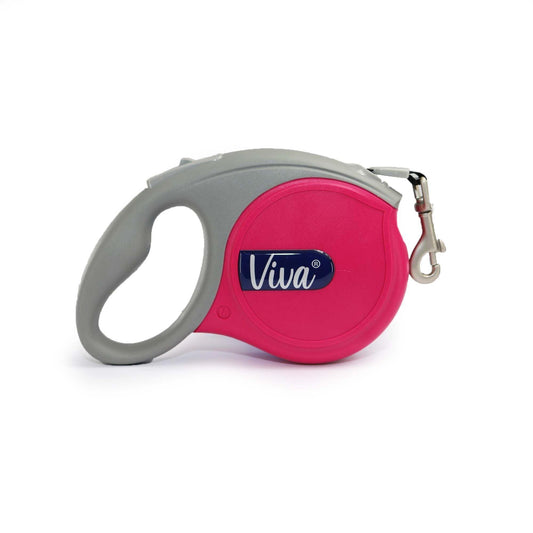 Ancol Viva Retractable Lead Med Pink | Luxury Home Accessories | Heulog Glow
