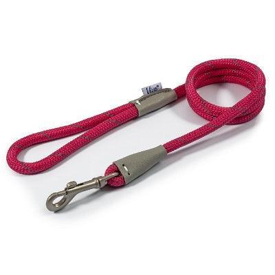 Ancol Viva Rope Refl Snp Lead Pnk1cm | Luxury Home Accessories | Heulog Glow