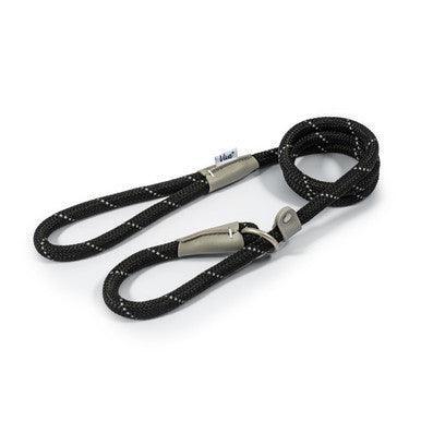 Ancol Viva Rope Slip Reflective Black 1.5mx12mm | Luxury Home Accessories | Heulog Glow