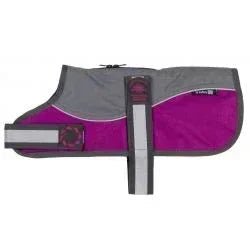 aniMate Reflective Grey/Raspberry Padded Harness Coat w/o collar (20cm), 8" | Luxury Home Accessories | Heulog Glow