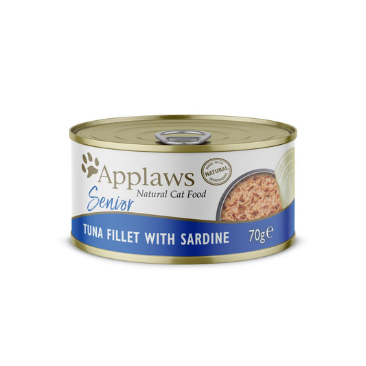 Applaws Cat Senior Tuna&Sard Tins 24x70g | Luxury Home Accessories | Heulog Glow