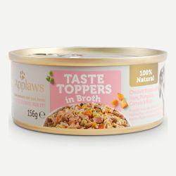 Applaws Taste Toppers Wet Dog Food Chicken Ham and Vegetables Broth Tin, 12 x 156g | Luxury Home Accessories | Heulog Glow