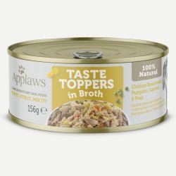 Applaws Taste Toppers Wet Dog Food Chicken With Vegetables in Broth Tin, 12 x 156g | Luxury Home Accessories | Heulog Glow