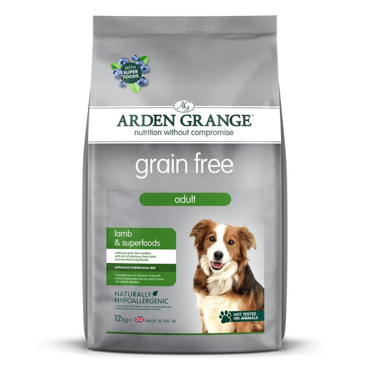 Arden Grange Adult Dog Grain Free Lamb & Superfoods, 12kg | Luxury Home Accessories | Heulog Glow