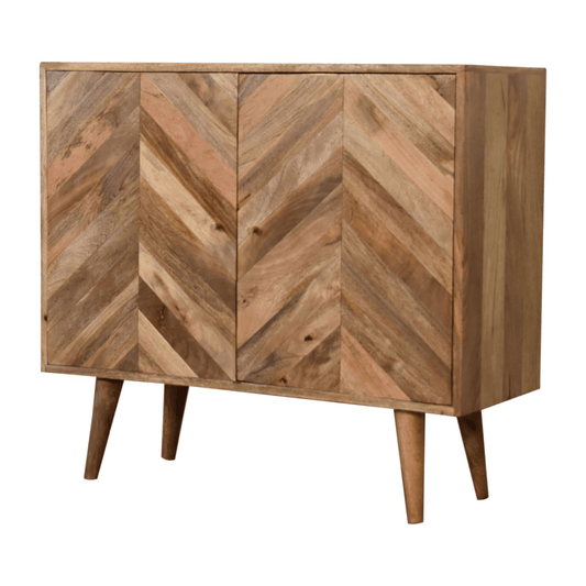 Artisan Furniture Solid Mango Wood Muna Cabinet | Luxury Home Accessories | Heulog Glow