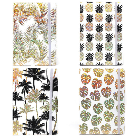 Cool A5 Notebook - Assorted Designs - Golden Tropical