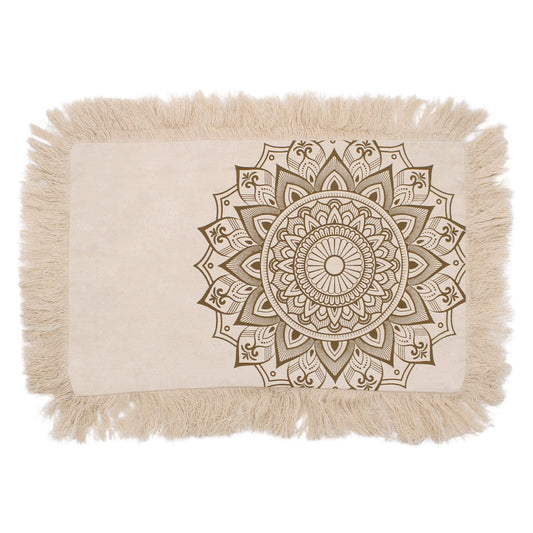 Lotus Mandala Cushion - 30x50cm - bronze