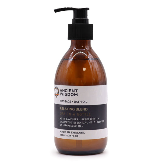 Aromatherapy Massage and Bath Oil - Relaxing 300ml