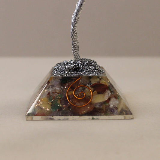 Gemstone Tree with Organite Base - 80 Stone - Multi