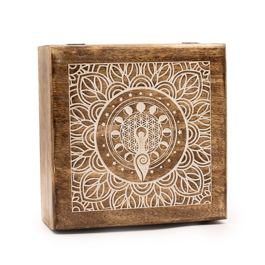 Extra Large Mango Box - Moon Phase Goddess