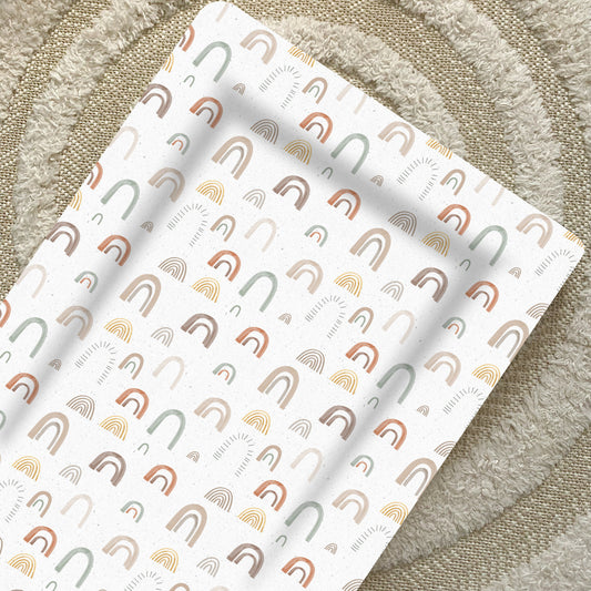 Standard Changing Mat - Abstract Rainbow Print