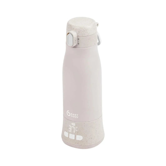 Babymoov Moov & Feed Rechargeable Travel Bottle Warmer - Mineral Beige | Luxury Home Accessories | Heulog Glow