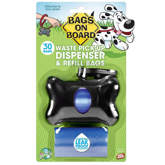 Bags On Board Bone Dispenser Black x30 | Luxury Home Accessories | Heulog Glow