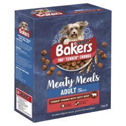 Bakers Meaty Meals Adult Dry Dog Food, 1kg | Luxury Home Accessories | Heulog Glow
