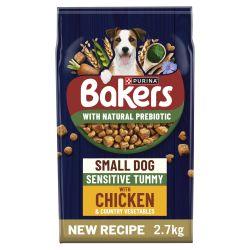 BAKERS Small Dog Sensitive Tummy Chicken with Veg Dry Dog Food, 2.7kg | Luxury Home Accessories | Heulog Glow