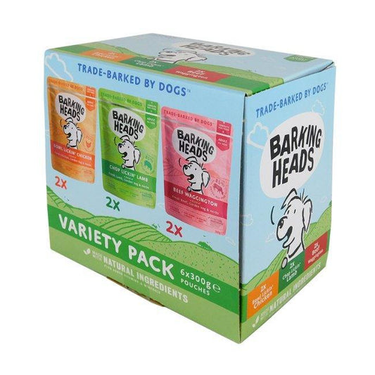 Barking Head Wet Variety Pack 6x300g | Luxury Home Accessories | Heulog Glow