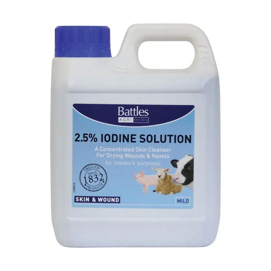 Battles 2.5% Iodine Solution 1L | Luxury Home Accessories | Heulog Glow