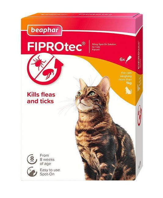 Beaphar FIPROtec Cat 6 pipettes | Luxury Home Accessories | Heulog Glow