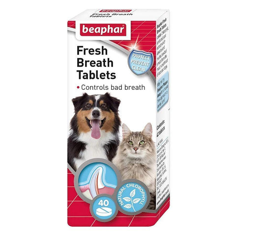 Beaphar Fresh Breath 40 Tablets x6 | Luxury Home Accessories | Heulog Glow