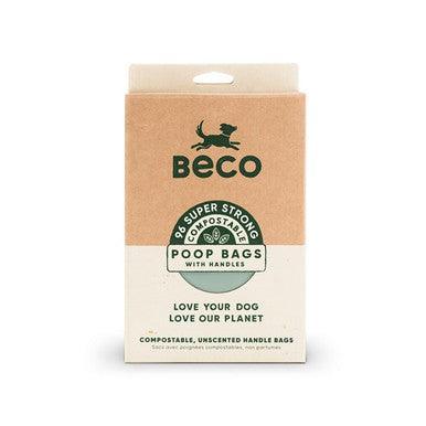 Beco Home Compostable Poop Bags with Handles x96 Pack | Luxury Home Accessories | Heulog Glow