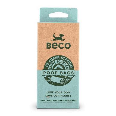 Beco Mint Scented Recycled Poop Bags x60 Pack | Luxury Home Accessories | Heulog Glow