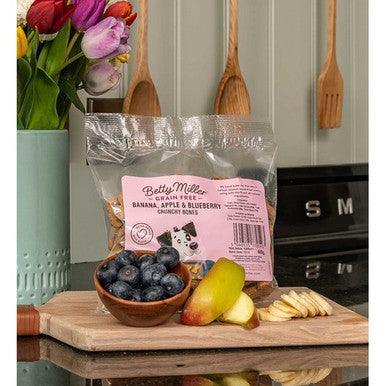 Betty Millers Grain Free Banana Apple and Blueberry Bones 400g | Luxury Home Accessories | Heulog Glow