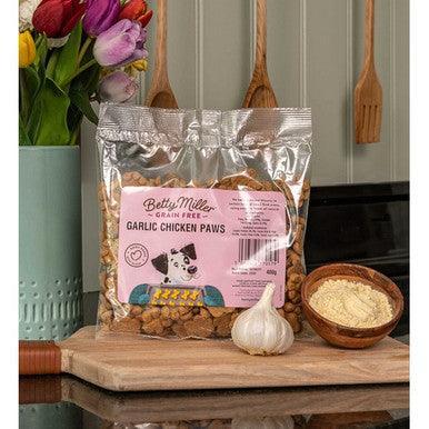 Betty Millers Grain Free Garlic Chicken Paws 400g | Luxury Home Accessories | Heulog Glow