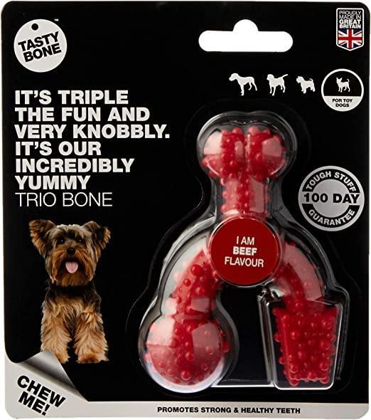 BFP Tasty Bone Trio Beef Toy | Luxury Home Accessories | Heulog Glow