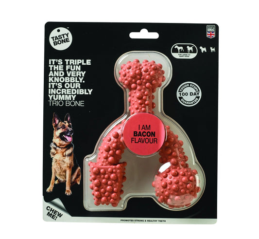 BFP Tasty Trio Bone Bacon Large Chew | Luxury Home Accessories | Heulog Glow