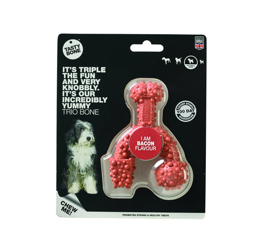 BFP Tasty Trio Bone Bacon Small Chew | Luxury Home Accessories | Heulog Glow