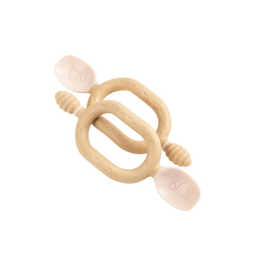 Bibado Dippit Baby Weaning Spoons 6+ months Pack of 2 - Fawn | Luxury Home Accessories | Heulog Glow