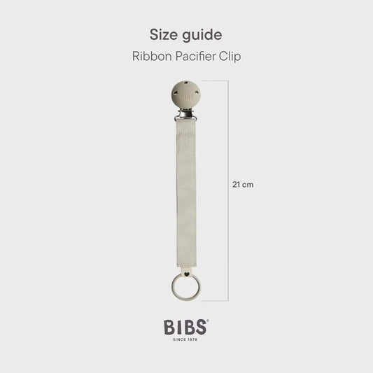 BIBS Soother Clip Ribbon - Sand | Luxury Home Accessories | Heulog Glow