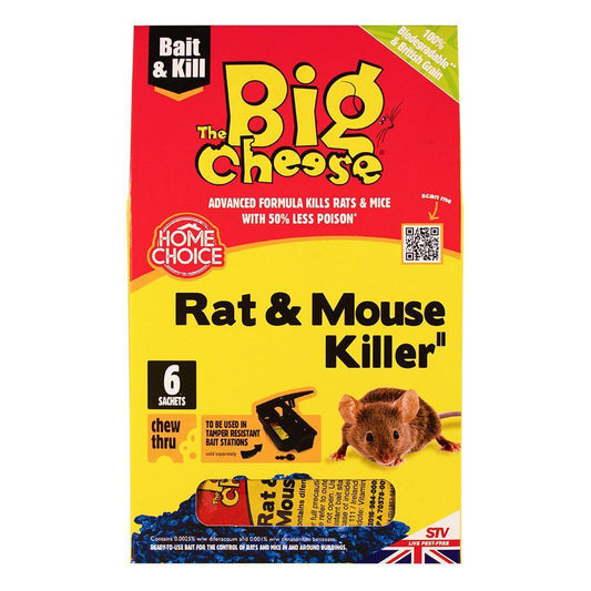 Big Cheese Rat&Mouse Kill Bait Pck 6x25g | Luxury Home Accessories | Heulog Glow