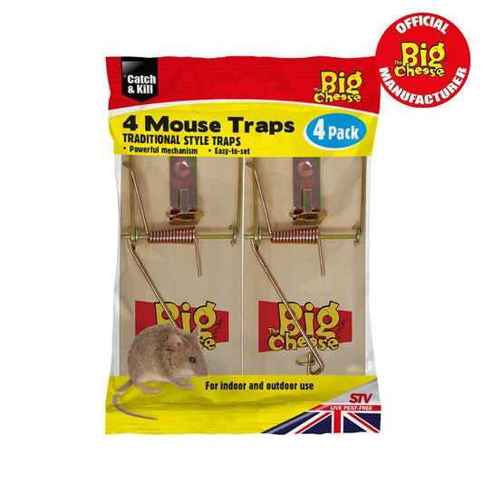 Big Cheese Wooden Mouse Trap 4pack | Luxury Home Accessories | Heulog Glow